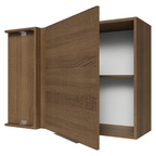 Armário Aéreo de Canto para Quarto 1 Porta Rustic Neo Madesa
