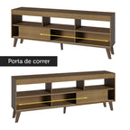 Rack com Painel para TV até 65 Polegadas com Pés Rustic Texas Madesa