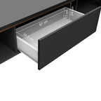 Rack com Painel para TV até 60 Polegadas 180 cm com Pés Rustic/Preto/Rustic Reims Madesa