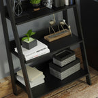 Escrivaninha Madesa Alaska + Estante Escada Preto