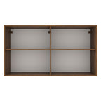 Armário Aéreo Multiuso 120cm 2 Portas Rustic/Branco Agata Madesa