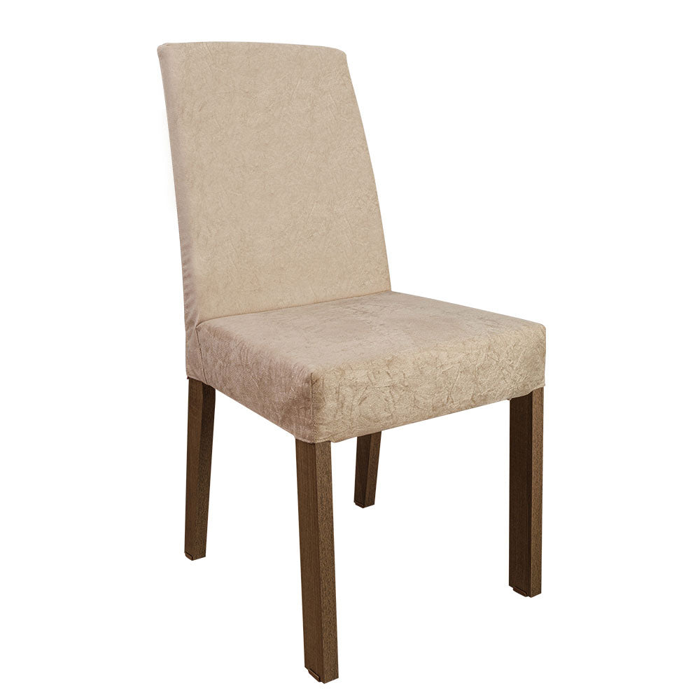 Conjunto Sala de Jantar Madesa Luli Mesa Tampo de Vidro com 2 Cadeiras Rustic/Imperial