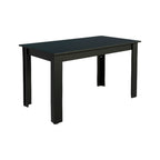Conjunto Sala de Jantar Tampo de Madeira 4 Cadeiras Rustic/Preto/Oxford Hera Madesa