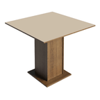 Conjunto Sala de Jantar Tampo de Madeira 4 Cadeiras Rustic/Crema/Imperial Verbena Madesa