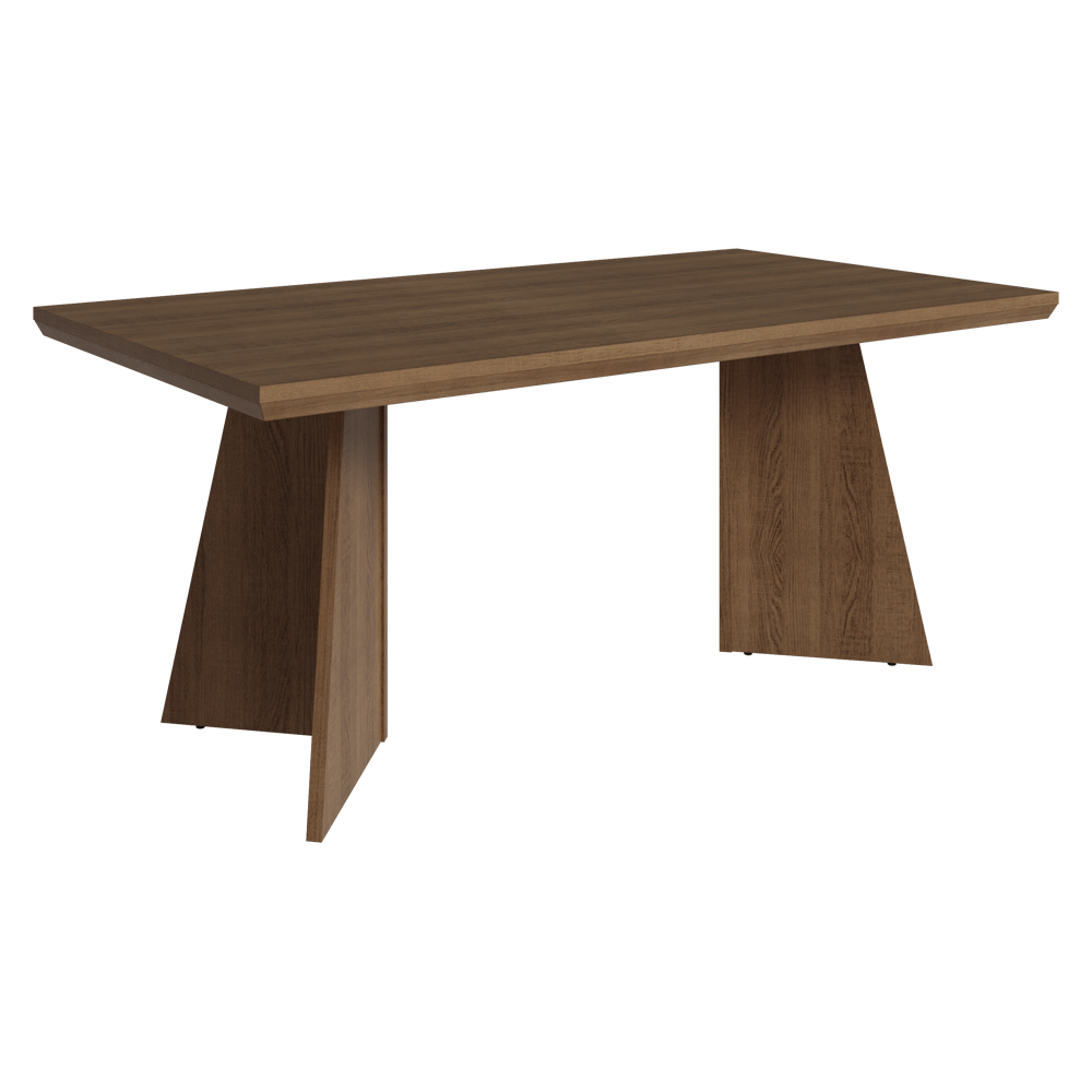 Conjunto Sala de Jantar Tampo de Madeira 4 Cadeiras Rustic/Silver Arles Madesa