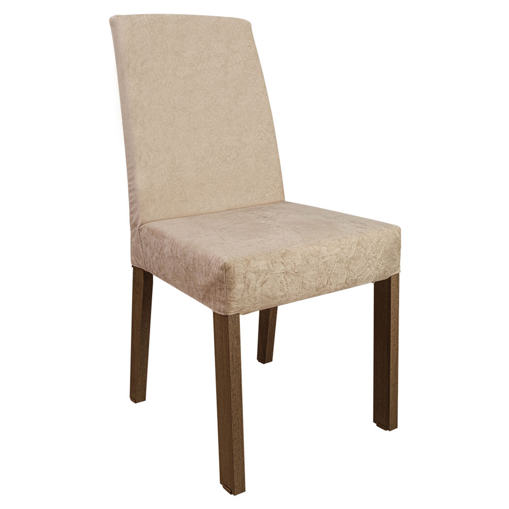 Conjunto Sala de Jantar Mesa Tampo de Madeira 6 Cadeiras Rustic/Crema/Imperial Renata Madesa