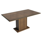 Conjunto Sala de Jantar Tampo de Vidro 6 Cadeiras Rustic/Silver Dália Madesa