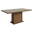 Conjunto Sala de Jantar Tampo de Madeira 6 Cadeiras Rustic/Crema/Imperial Luso Madesa
