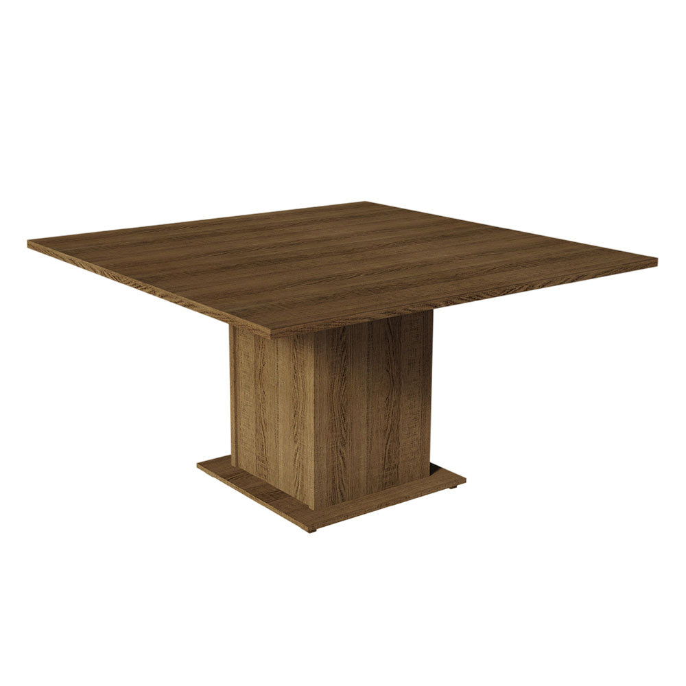 Conjunto Sala de Jantar Mesa Tampo de Madeira 8 Cadeiras Rustic/Imperial Doris Madesa