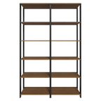 Armário Estante Multiuso Organizador Despensa 10 Prateleiras 118cm Rustic/Preto Madesa