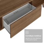 Rack para TV até 80 Polegadas 180 cm 2 Portas 1 Gaveta Rustic Nilo Madesa