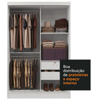 Guarda-Roupa Infantil Madesa Nick 2 Portas de Correr Branco
