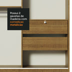 Guarda-Roupa 2 Portas de Correr com Espelho Rustic Max Madesa