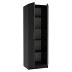 Armário Organizador com Sapateira Madesa 1650 com 2 Portas 4 Prateleiras Preto PO