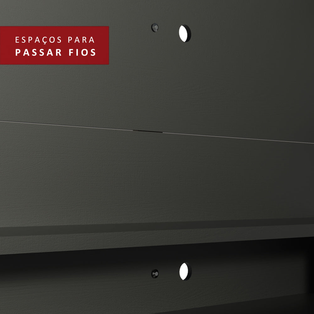 Painel para TV até 60 Polegadas Madesa Alfa Preto