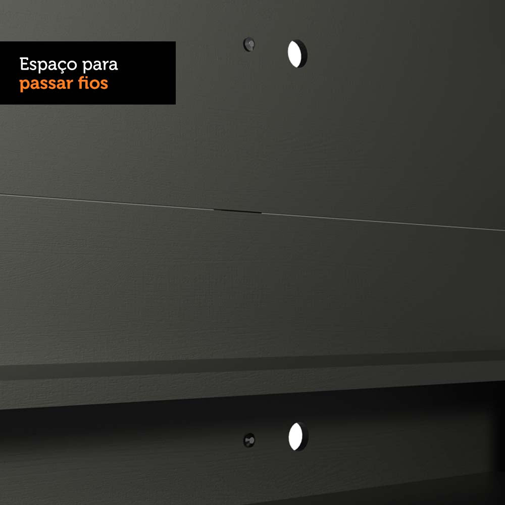 Painel para TV até 60 Polegadas Madesa Alfa Preto