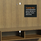 Painel para TV até 50 Polegadas Madesa Arizona 1 Prateleira 2 Nichos Rustic