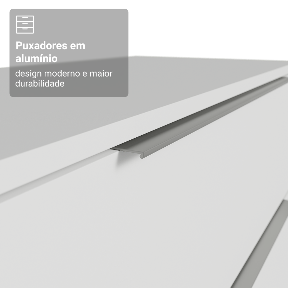Comoda Madesa 4 Gavetas Branco
