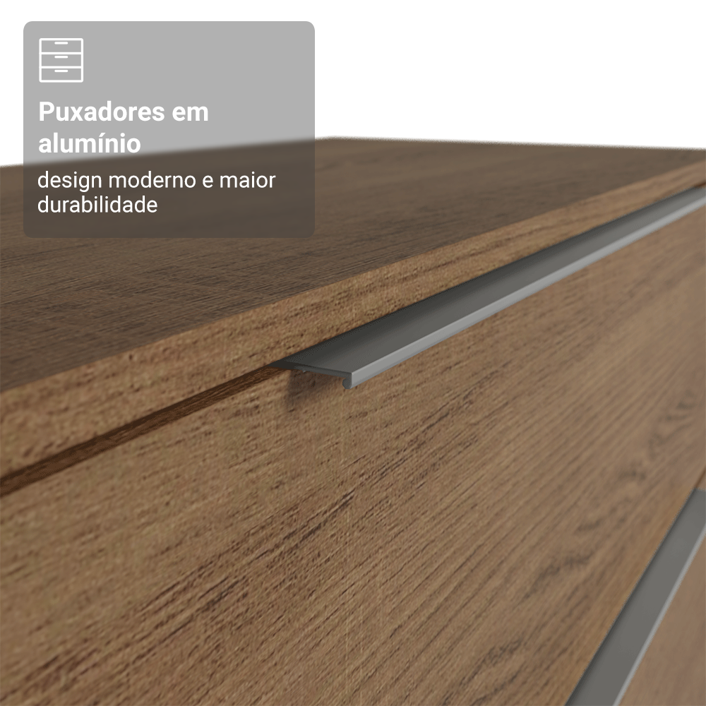 Comoda Madesa 4 Gavetas Rustic