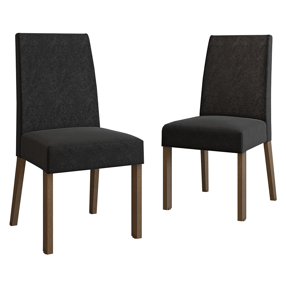 Kit 2 Cadeiras de Jantar 4255 Rustic/Oxford Madesa