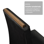 Kit 2 Cadeiras de Jantar 4255 com Espaldar Rustic/Oxford Madesa