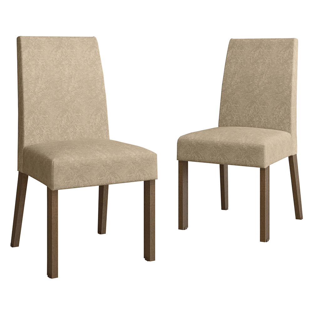 Kit 2 Cadeiras de Jantar 4255 Madesa Rustic/Imperial
