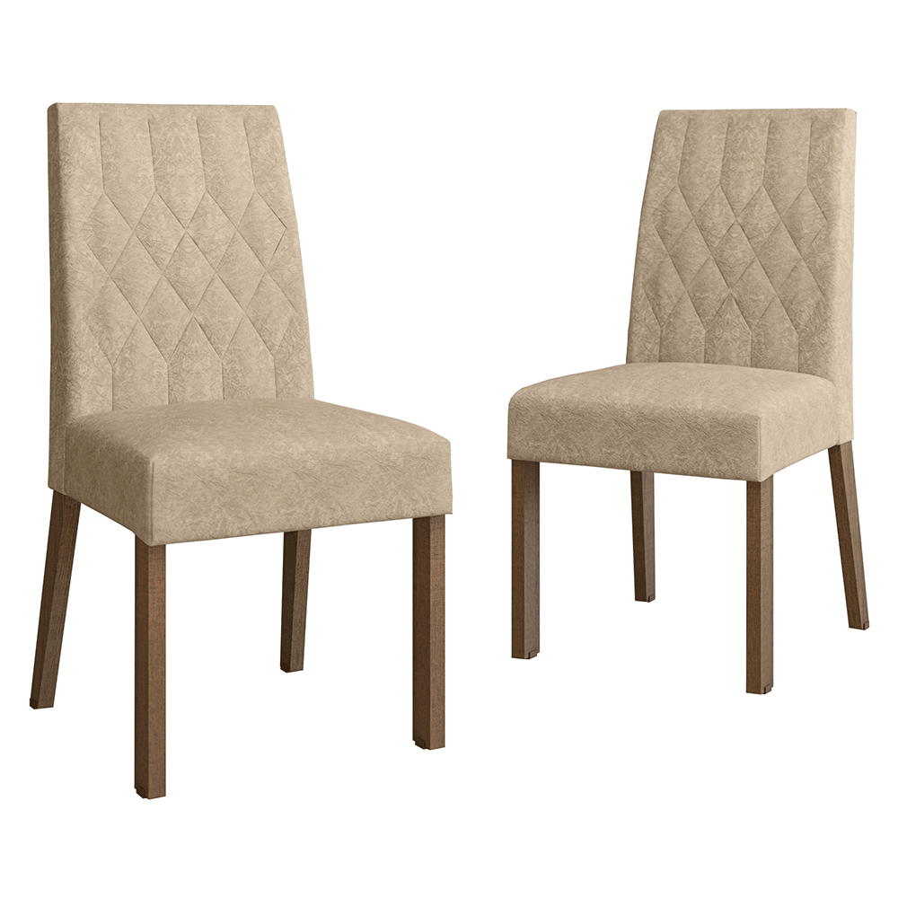Kit 2 Cadeiras de Jantar Rustic/Imperial 4256 Madesa