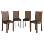 Kit 4 Cadeiras 4290 Madesa Rustic/Preto