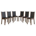 Kit 6 Cadeiras 4291 Madesa Rustic/Preto