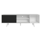 Rack Madesa Dubai para TV até 65 Polegadas com Pés Branco/Preto 7309