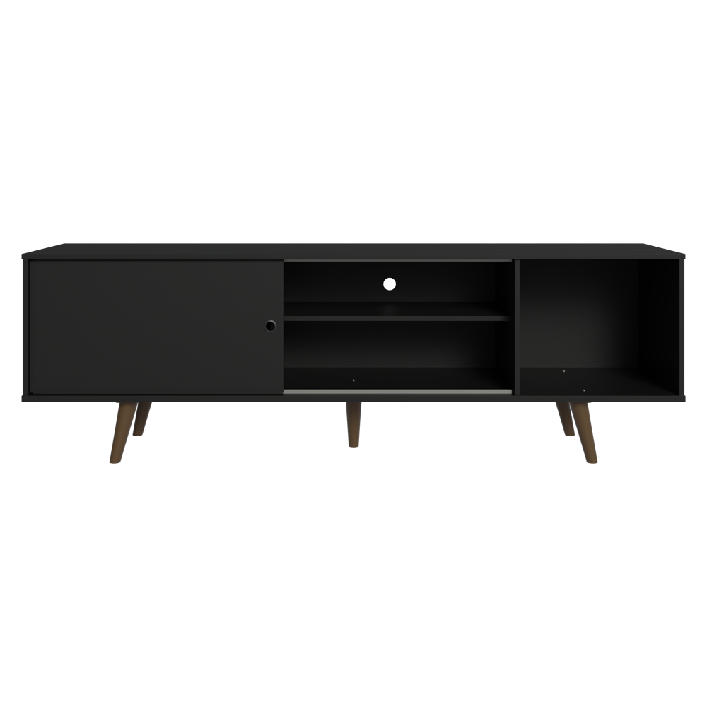 Rack Madesa Dubai para TV até 65 Polegadas com Pés Preto/Rustic 8N5Z