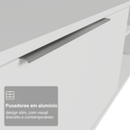 Rack Suspenso para TV até 80 Polegadas 218 cm 2 Portas Branco Stella Madesa