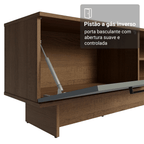 Rack para TV até 80 Polegadas 218 cm 2 Portas Rustic/Cinza Agata Madesa