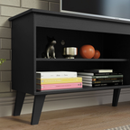 Rack para TV até 65 Polegadas com Pés Preto Turim Madesa