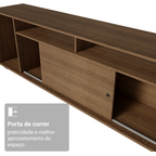 Rack para TV até 65 Polegadas Madesa Cancun Rustic