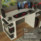Mesa para Computador Gamer Madesa 9409 Branco