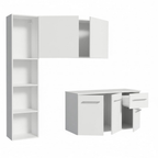 Armário de Cozinha Compacta 120cm Branco Easy Madesa