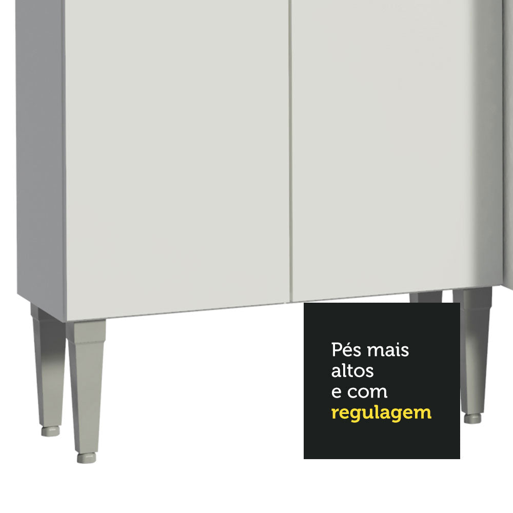 Armário de Cozinha Compacta Branco Emilly Top Madesa