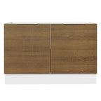 Balcão Gabinete de Pia 120 x 60 cm 2 Portas (Sem Tampo) Branco/Rustic Stella Madesa