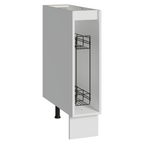 Balcão Porta-Temperos 20x60 cm 1 Porta (Sem Tampo) Branco/Crema Vik Madesa