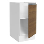 Balcão Cozinha 35 x 60 cm 1 Porta (Sem Tampo) Branco/Rustic Glamy Madesa