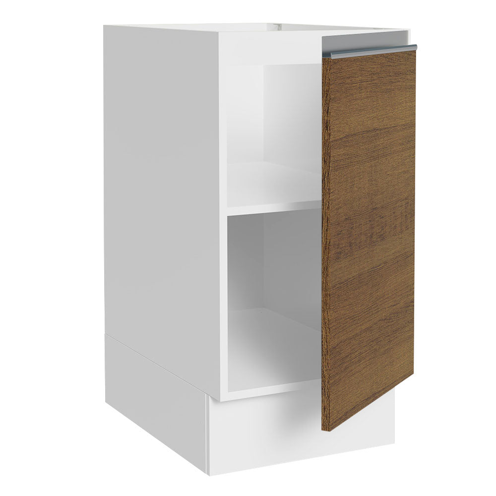 Balcão Cozinha 40 x 60 cm 1 Porta (Sem Tampo) Branco/Rustic Glamy Madesa