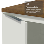 Balcão de Cozinha 50 x 60cm 1 Porta Branco Tampo Rustic Stella Madesa