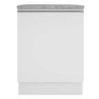 Balcão Cozinha 70 x 60 cm 2 Portas (Sem Tampo) Branco Glamy Madesa
