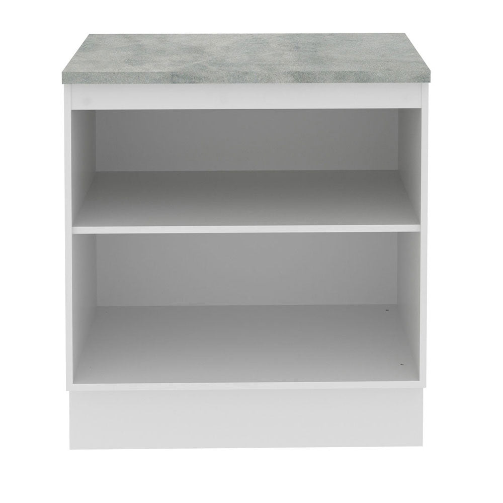 Balcão 70 x 60 cm 2 Portas (Com Tampo) Branco Stella Madesa