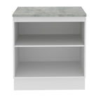 Balcão 70 x 60 cm 2 Portas (Com Tampo) Branco Stella Madesa