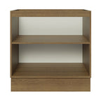 Balcão Cozinha 80 x 60 cm 2 Portas (Sem Tampo) Rustic/Branco Stella Madesa