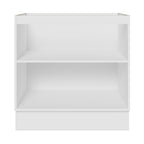 Balcão Cozinha 80 x 60 cm 2 Portas (Sem Tampo) Branco/Preto Glamy Madesa