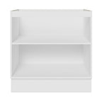 Balcão Cozinha 80 x 60 cm 2 Portas (Sem Tampo) Branco/Rustic Stella Madesa