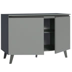 Balcão 2 Portas Com Pés Cinza Nice Madesa